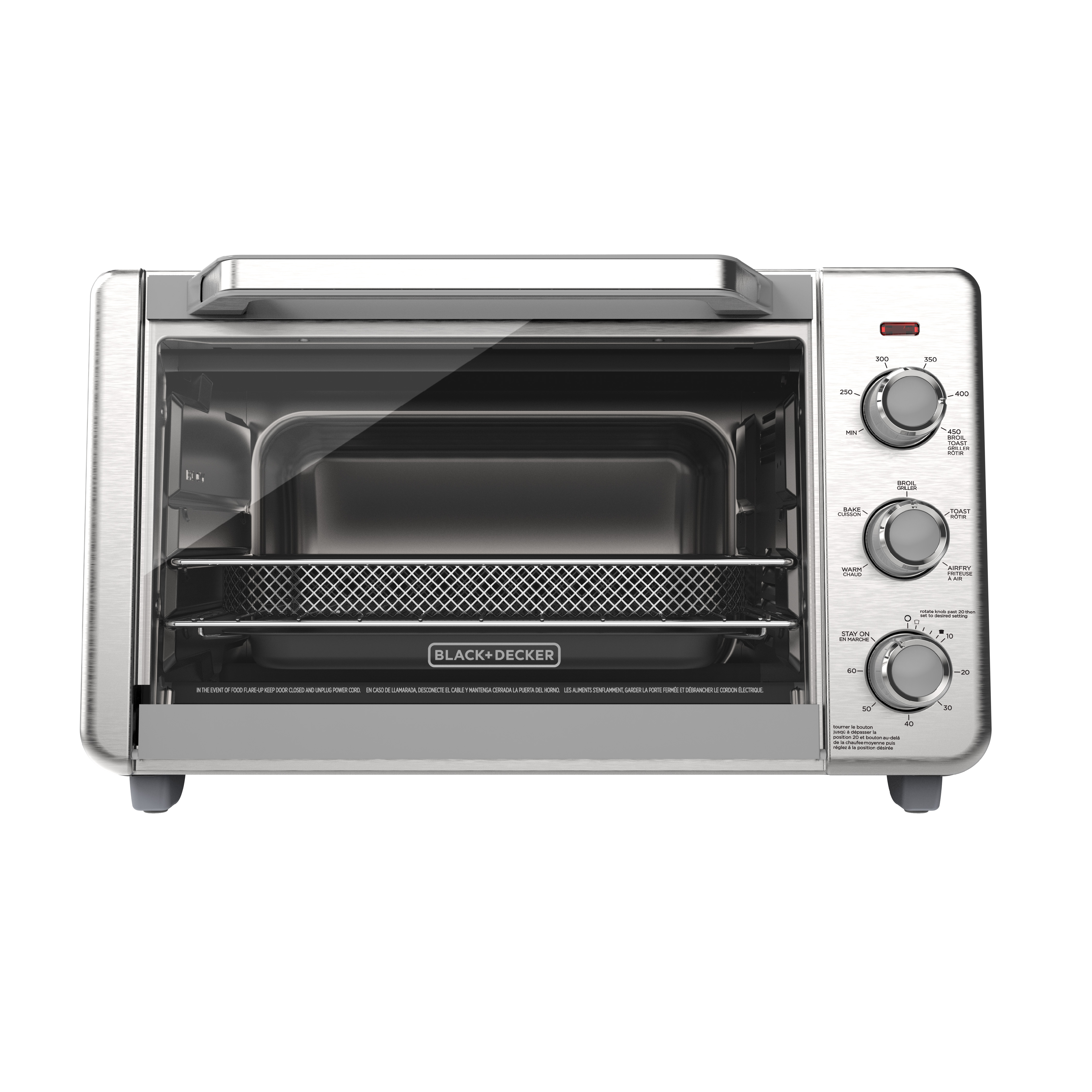 Crisp N Bake Air Fry 6 Slice Toaster Oven Black and Decker